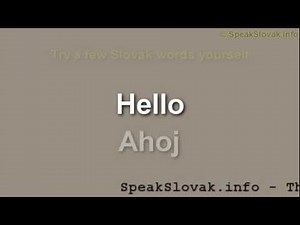 Speak Slovak - The Easy & Fun Way to Learn Slovak!