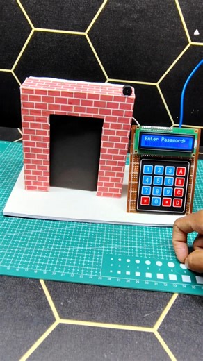 Arduino Smart Door Lock System 🔒 | Password Security Proje #viral
