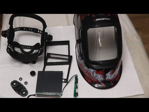 Disassembling the Arccaptain LY800F chameleon welding helmet, Arccaptain Welding Helmet Auto Dark...