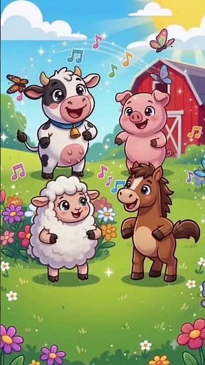 🐮🐷 Fun Dancing Farm Animals Song! 🎶 Nursery Rhyme for Kids & Toddlers