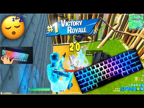 [1 HOUR] Relaxing & Satisfying Mechanical Keyboard ASMR Fortnite Gameplay Smooth 240FPS
