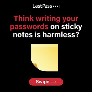 145K views · 67 reactions | Still using sticky notes for your passwords? Make the switch and try out a password manager to securely store and manage your passwords. Try LastPass and see the difference for yourself! https://bit.ly/3uSFFW3 | LastPass | Facebook