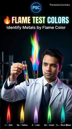 Fire Changes Color? 🔥 Flame Test Chemistry #pareeksirchemistry #chemistry #neet #jee