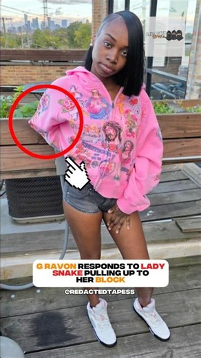 G Ravon Responds To Lady Snake After She Slid Onto Her Block.😳📸 #bloodhoundq50 #bloodhoundliljeff