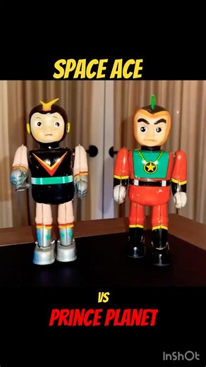 Rare 1960’s tin ATD’s Space Ace battles Prince Planet #anime style! #shorts
