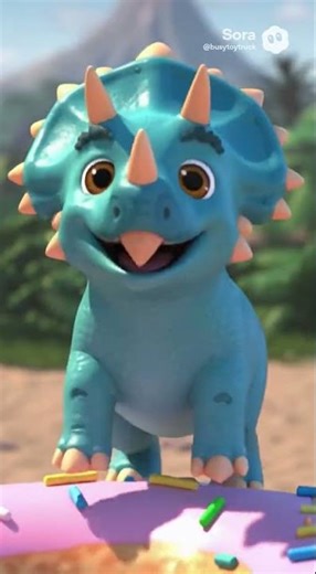 Giant Surprise Box for Dinosaurs! 🍩😱 What’s Inside? #satisfying #shortsfeed #friendship #dinosaurs