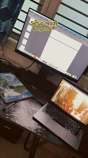 Back to work mode, full setup ready, benq monitor with my mac...