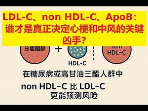 LDL C、non HDL C、ApoB：谁才是真正决定心梗和中风的关键凶手
