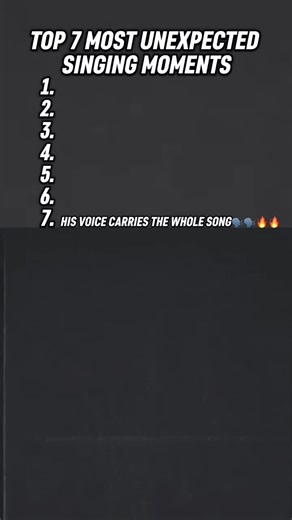 Top 7 most unexpected singing moments #top7music #unexpected #singing #songs #fypシ