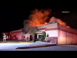 Commercial Structure Fire in San Bernardino