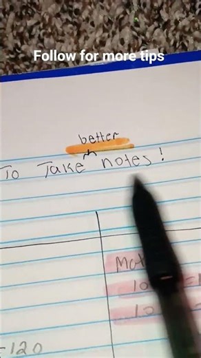 How to take bettwr notes (math edition) #newapp #study #notes