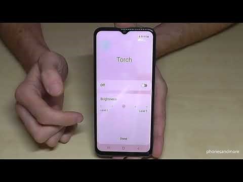 Samsung Galaxy A13 (5G): How to on and off the flashlight/torch?