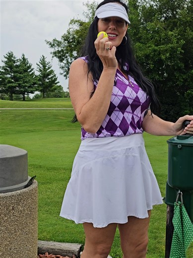 I am too goofy for golf.🩵💙 #golf #golfcourse #golfball #fyp #photoshoot @Giantess Fallon @Fallon Jane @BigToolMax