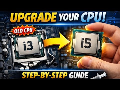 How to Upgrade Desktop CPU from i3 to i5 | Step-by-Step Beginner Guide
