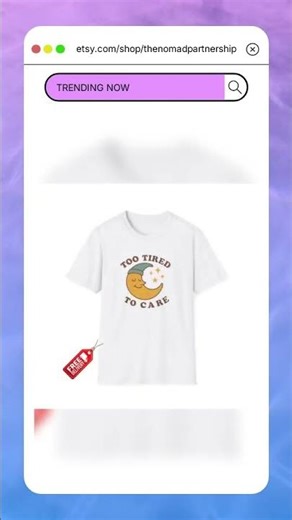 Funny Sleepy Moon T-Shirt: Too Tired to Care - Unisex Cotton Tee