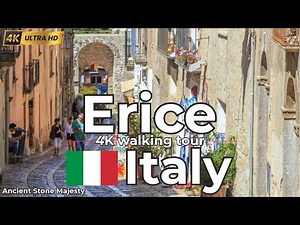 🇮🇹 Ancient Stone Majesty: Erice , Sicily — Timeless Hilltop Walking Tour in 4K