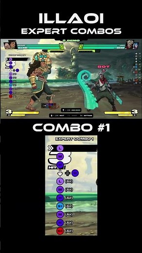 Illaoi All Tutorial Combos (Beginner, Intermediate, Advanced, Expert) #2XKO #Guides