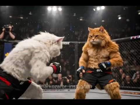 cats boxing #cat #Animal #fighting
