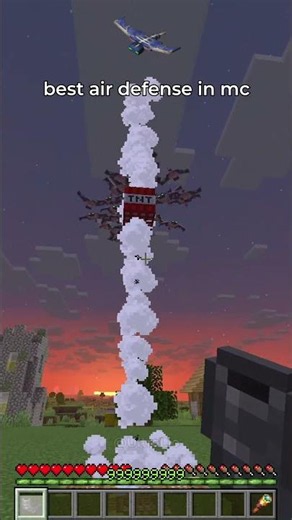 Best Geyser Air Defense in #Minecraft 🚀😎