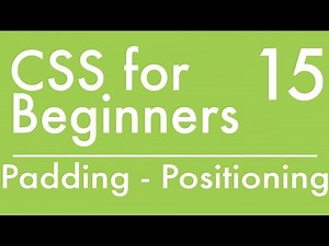 Basics Of CSS - Tutorial 15 - Using Padding to Style Elements