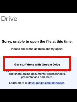 Google Drive Fix Get Stuff Done With Drive Problem | Get Stuff Done With Drive | File doesn't exist