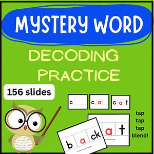 cvc word practice to practice tapping, blending, and segmenting with decodables
