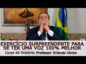 Exercício surpreendente para se ter uma voz 100% melhor - Professor Orlando Júnior