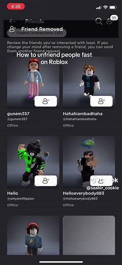 How to Unfriend People Fast on Roblox