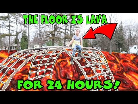 The Floor Is Lava For 24 Hours! 24 Hours With No Lol Dolls