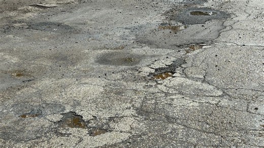 Calhoun County residents remain frustrated with treacherous potholes on 6 Mile Road