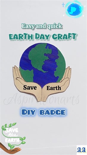 DIY Earth Day Craft 🌍 #shorts #saveearth #earthday #craft