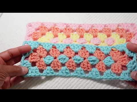 Granny Rectangle Beginner Crochet Stitch Pattern