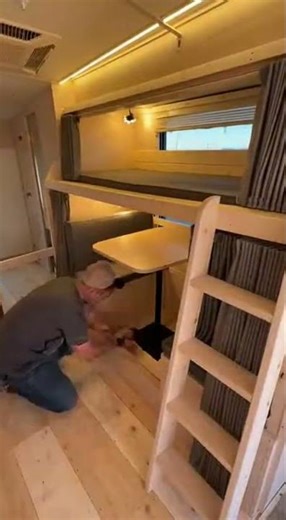 Family RV Wooden Remodel | Bunk Bed Corner & Dining Space Upgrade 🌙🏕