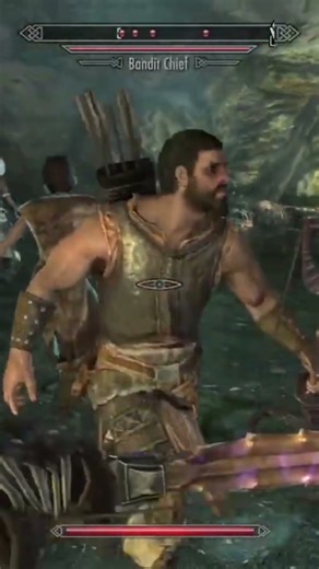 Bow bash attack in Skyrim. #skyrim #gaming