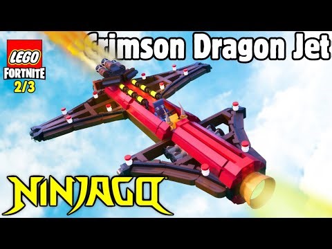 Ninjago CRIMSON DRAGON Jet Tutorial in Lego Fortnite