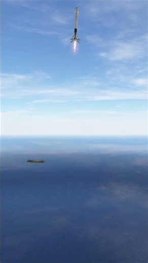 Mars Rocket Booster Simulator - first stage rocket simulator gameplay #shorts