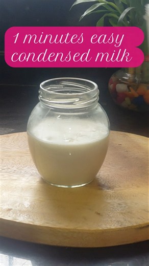 1 min easy condensed milk #shorts #cooking