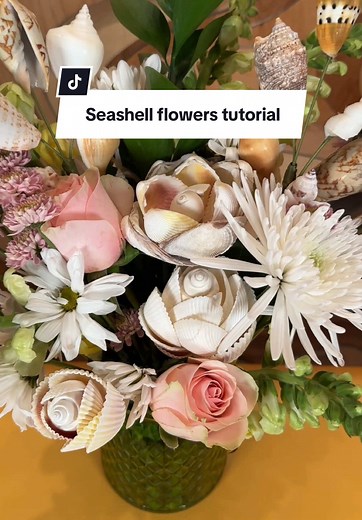 DIY Seashell Flowers Tutorial for Valentine's Day Gifts