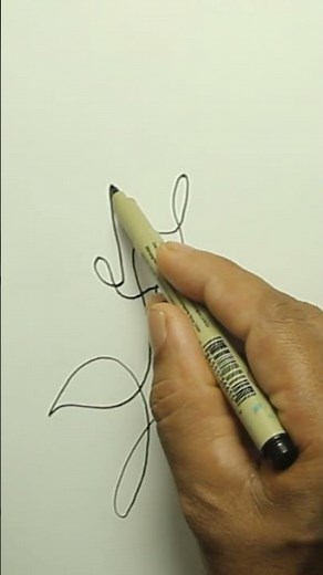 How to Draw a Rose in One Line | Easy Step-by-Step Tutorial #drawing