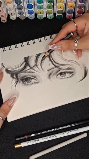 sad eyes sketch ⚰️✨️ #realism #eyesketch