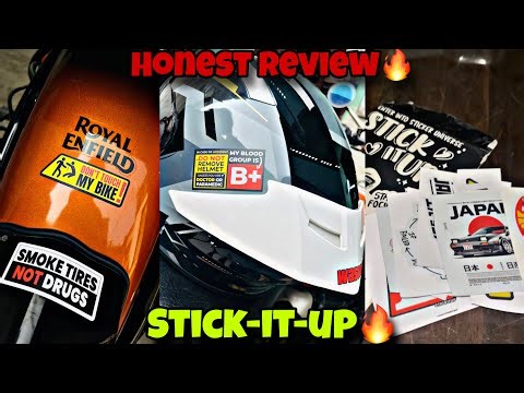 Stickitup 😋 Stickers Honest Review🔥| Install On My I20 | Bullet | Helmet