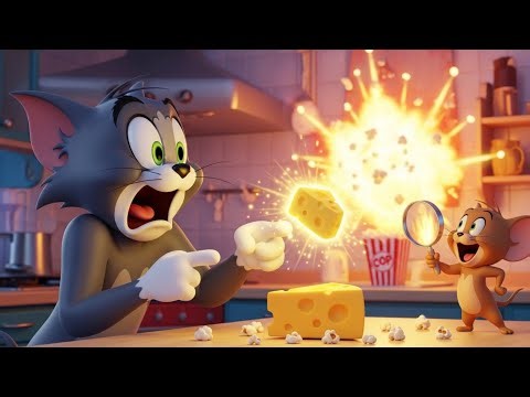 Tom & Jerry Mystery Cheese Heist 🧀 | Funny Comedy Thriller Cartoon | 2 Minute Animation