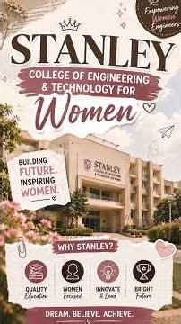 Stanley College of Engineering & Technology for Women (STLW) Admissions 2026 | EDU9