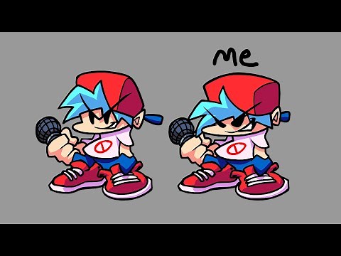 FNF BOYFRIEND with 4 CUSTOM IDLES!!