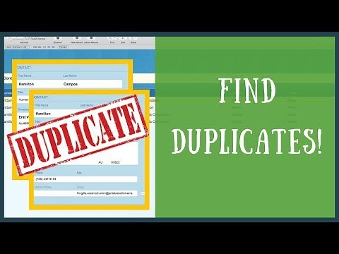 Quick way to find duplicates in FileMaker | User Tutorial | FileMaker For You