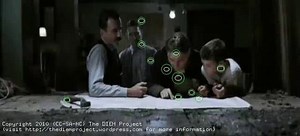 There Will Be Blood tabletop scene with gaze locations of 11 viewers