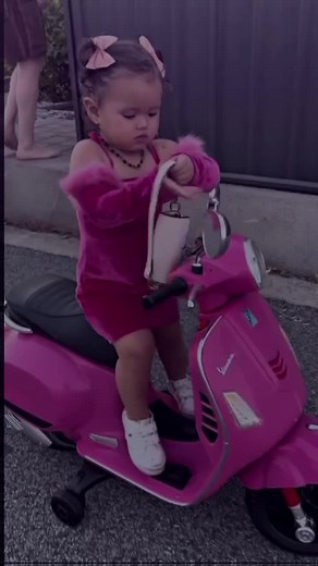 Baba Pinky and Briella's Adorable Pink Bike Ride