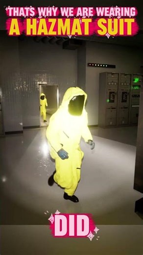 that's why we wear a hazmat suit