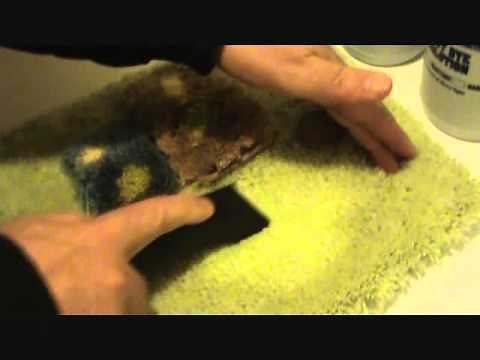 Correct Method For Dyeing Bleach Stains with carpet dye. www.bleachstain.com