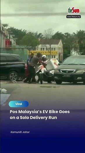 Pos Malaysia’s EV Bike Goes on a Solo Delivery Run